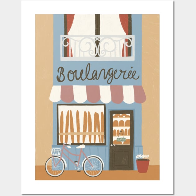 Boulangerie Wall Art by Happy Mouse Studio